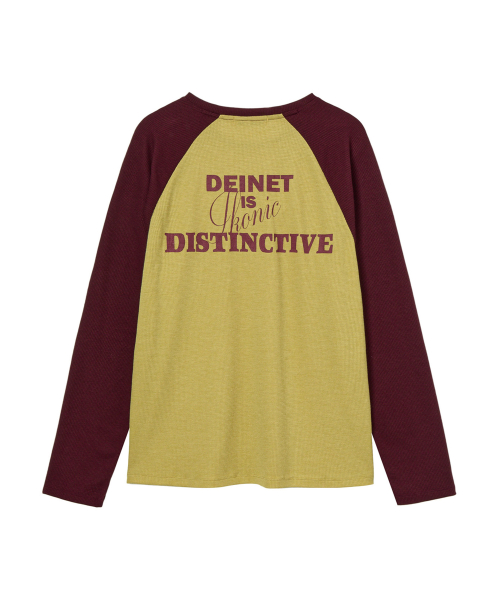 WAFFLE RAGLAN LONG SLEEVE IN GREEN