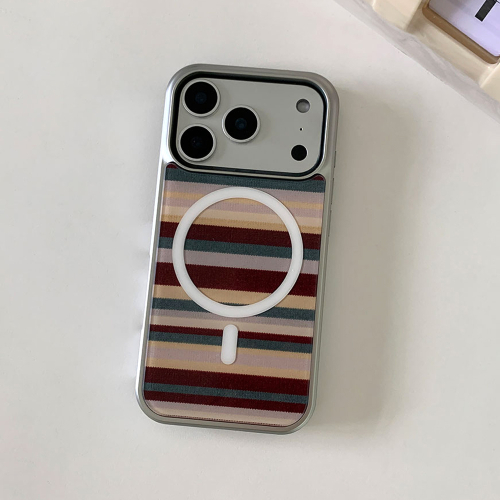 [Bumper Silver] Knit Stripe MagSafe Phone Case