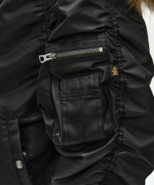 ANDERSSON BELL X ALPHA INDUSTRIES VEST LAYERED N-2B JACKET (BLACK)