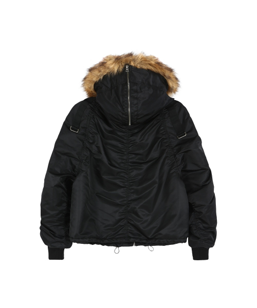 ANDERSSON BELL X ALPHA INDUSTRIES VEST LAYERED N-2B JACKET (BLACK)