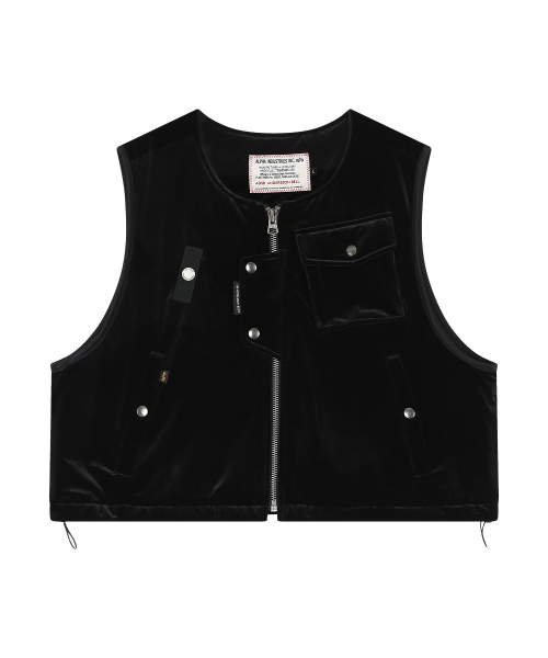 ANDERSSON BELL X ALPHA INDUSTRIES VEST LAYERED N-2B JACKET (BLACK)