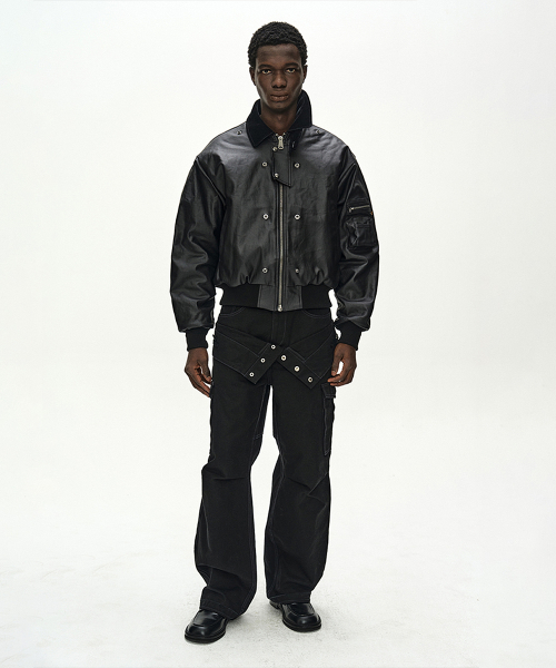 ANDERSSON BELL X ALPHA INDUSTRIES CWU 45/P FLIGHT JACKET (BLACK)