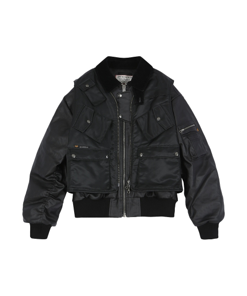 ANDERSSON BELL X ALPHA INDUSTRIES CWU 45/P FLIGHT JACKET (BLACK)