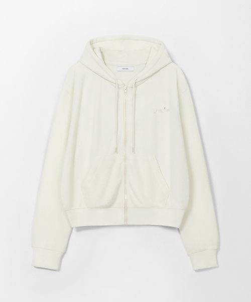 Soft Essential Hooded Zip-Up Ivory MDTS104IVORY