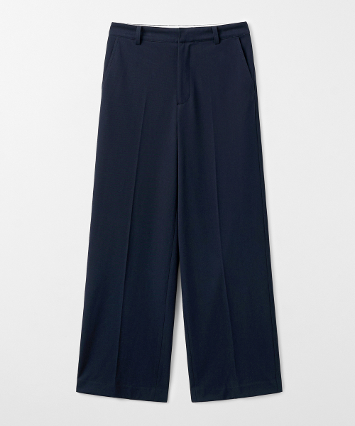 Classic Straight Wide Slacks Navy MDPT092NAVY