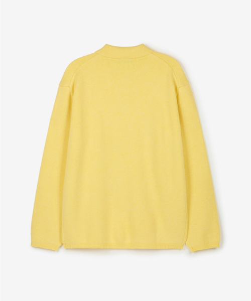 Cashmere Blended Essential Polo Knit Top (Lemon) TNSW6F110Y2