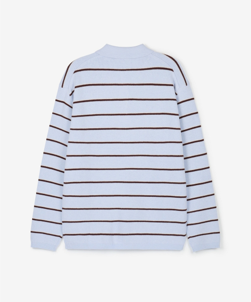 Cashmere Blended Essential Polo Knit Top (Sky Blue) TNSW6F110B2