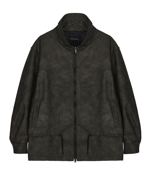 WASHED STRING FIELD JACKET_BROWN