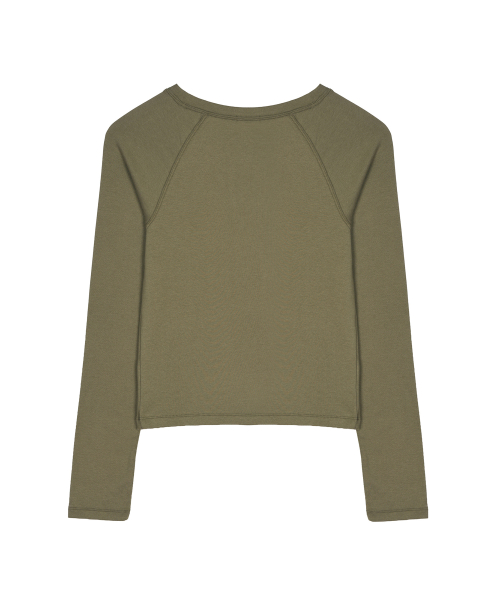 NICOLE BUTTERFLY RAGLAN TOP_KHAKI