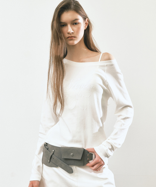 NICOLE BUTTERFLY RAGLAN TOP_IVORY