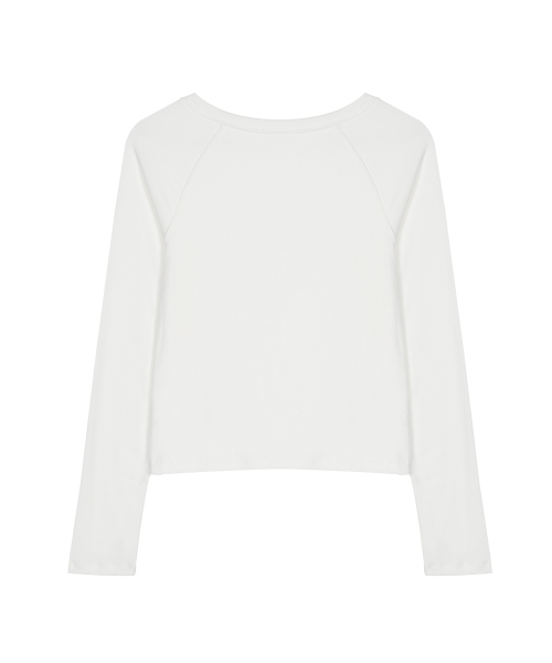 NICOLE BUTTERFLY RAGLAN TOP_IVORY