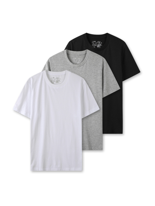 Unisex Cotton Crew Neck Short-Sleeve Tee 3PACK