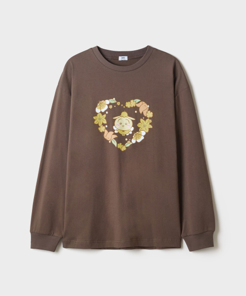 MEONJAKGWI Fairy Long-Sleeve Tee (Brown)_SPLAG4TU02