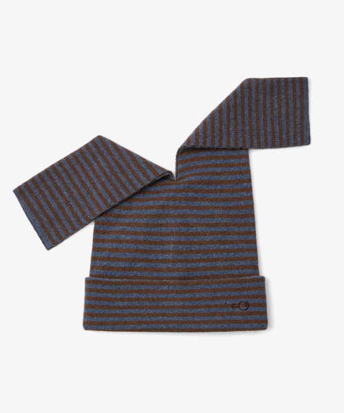 PILED LONG BEANIE [BLUE]
