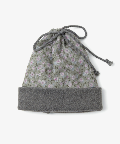 FLEECE NECK WARMER BEANIE [KHAKI]