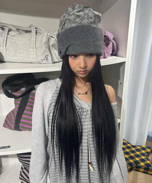 FLEECE NECK WARMER BEANIE [KHAKI]