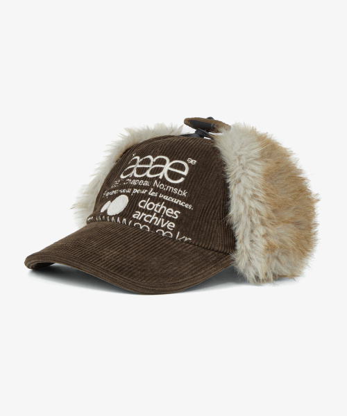WEB LOGO TROOPER CAP [BROWN]