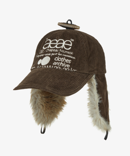 WEB LOGO TROOPER CAP [BROWN]