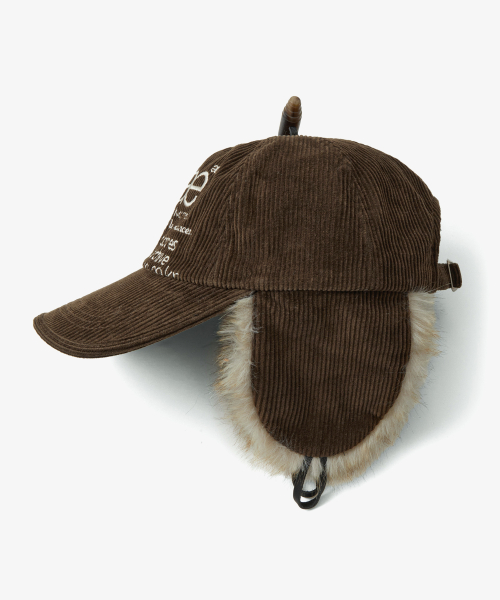 WEB LOGO TROOPER CAP [BROWN]