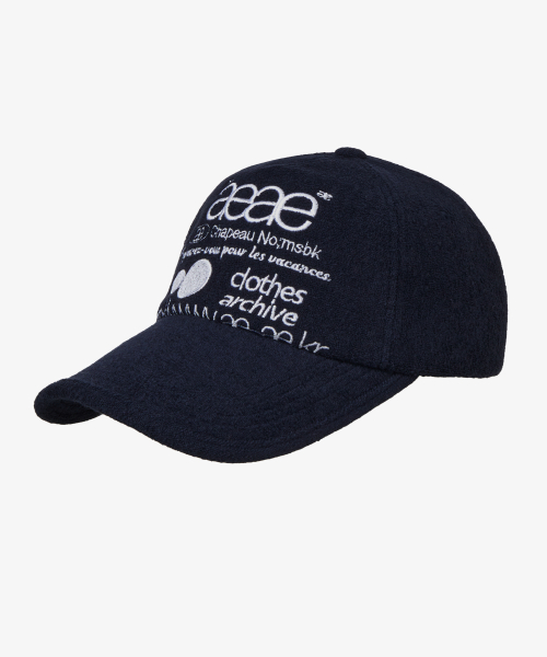 WEB LOGO FLEECE CAP [NAVY]
