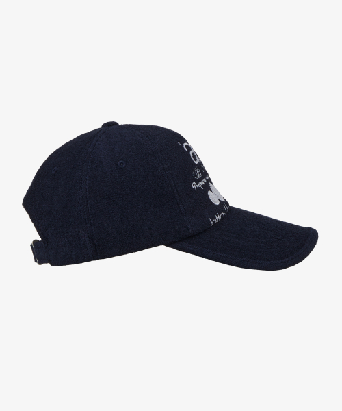 WEB LOGO FLEECE CAP [NAVY]