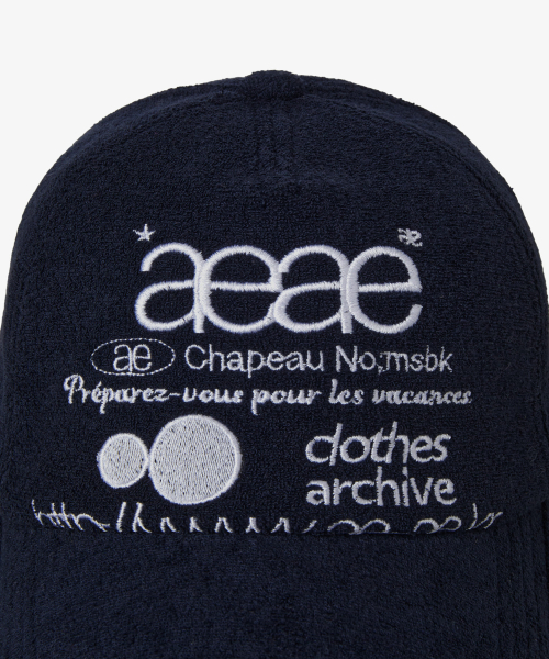 WEB LOGO FLEECE CAP [NAVY]