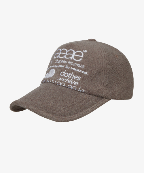 WEB LOGO FLEECE CAP [BROWN]