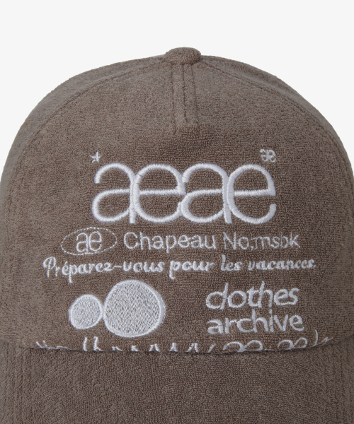 WEB LOGO FLEECE CAP [BROWN]