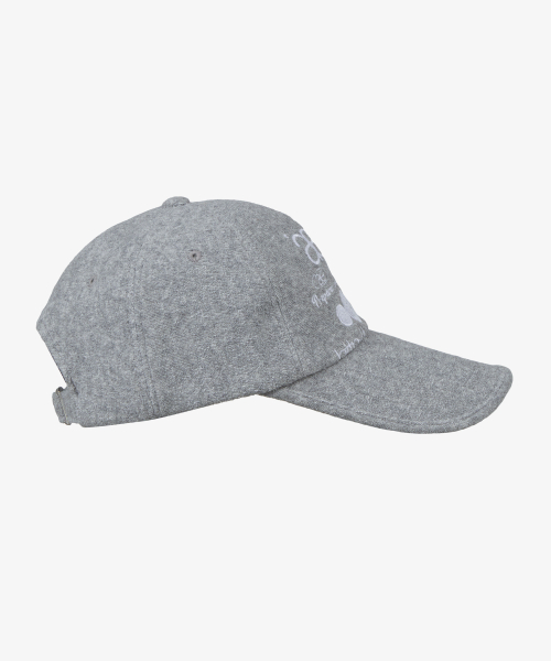 WEB LOGO FLEECE CAP [GREY]