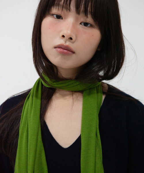 soft tencel long scarf - green