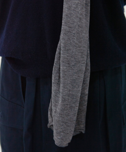 soft tencel long scarf - grey
