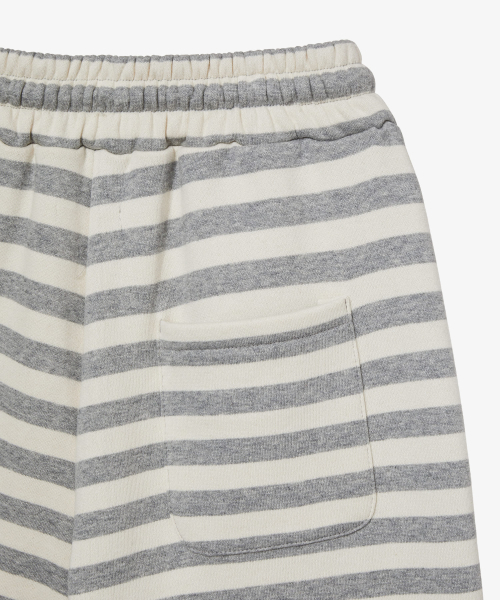 STRIPE FUR SWEATPANTS [GREY]