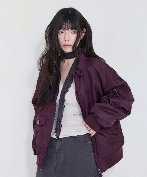 FLIGHT BOMBER JK PLUM