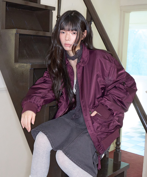 FLIGHT BOMBER JK PLUM