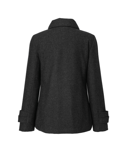TULIP DOUBLE HALF WOOL COAT GREY