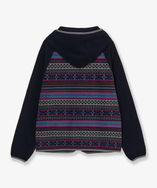 SOFT FLEECE ZIP UP HOODIE [NAVY]