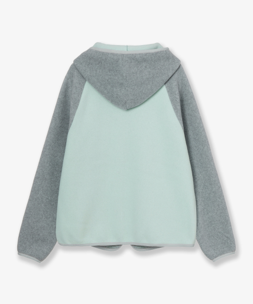 SOFT FLEECE ZIP UP HOODIE [MINT]