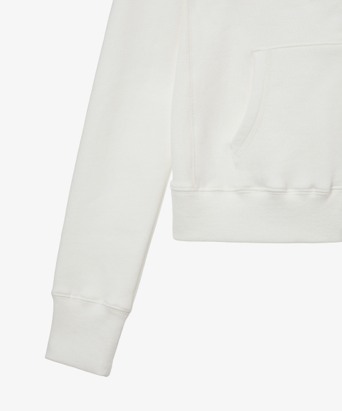 FUR DOT SMALL LETTER HOOD ZIP UP [IVORY]