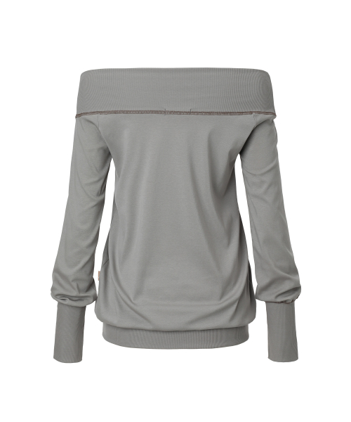 POCKET STITCH OFF-SHOULDER OPS GREIGE