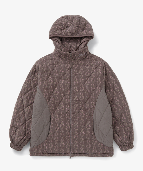 FLOWER QUILTED JACKET [PURPLE]