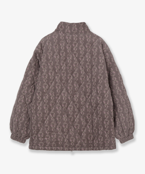 FLOWER QUILTED JACKET [PURPLE]