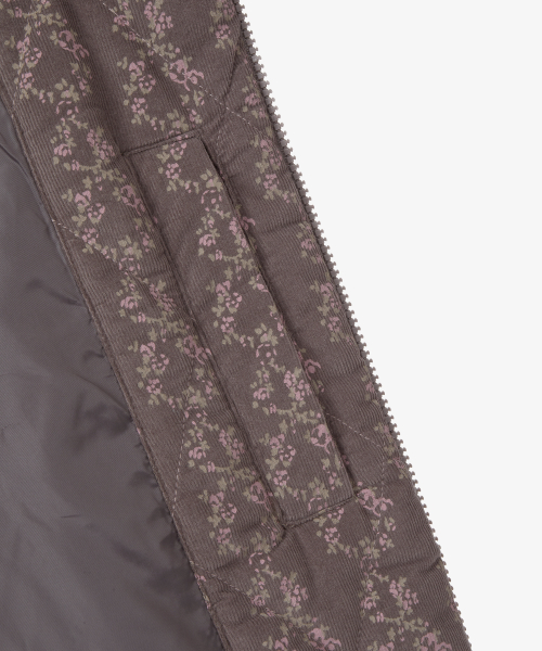 FLOWER QUILTED JACKET [PURPLE]