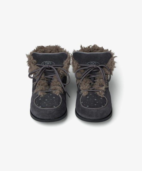 AEAE FUZZY FAT SNEAKERS [CHARCOAL]