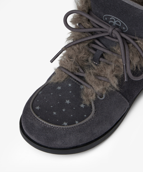 AEAE FUZZY FAT SNEAKERS [CHARCOAL]