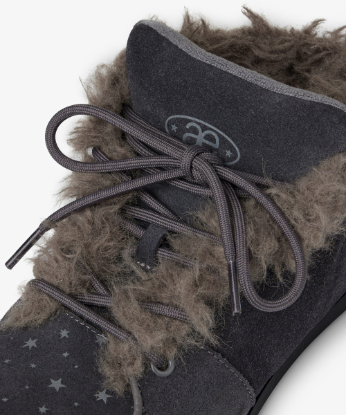 AEAE FUZZY FAT SNEAKERS [CHARCOAL]