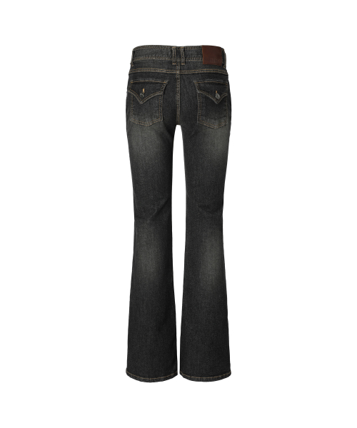 DOUBLE LOW-RISE BOOTCUT PT DARK GREY