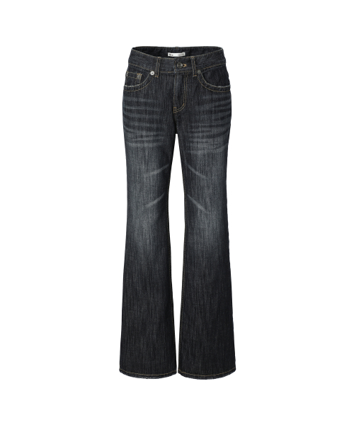BOLD STITCH FLARE PT INDIGO BLACK