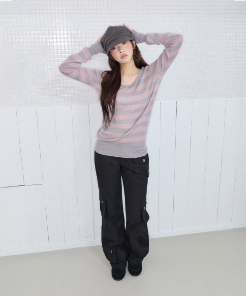 MULTI POCKET CARGO PT BLACK