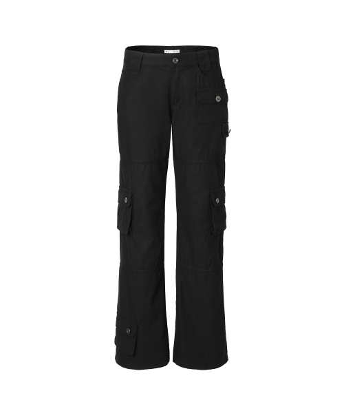 MULTI POCKET CARGO PT BLACK