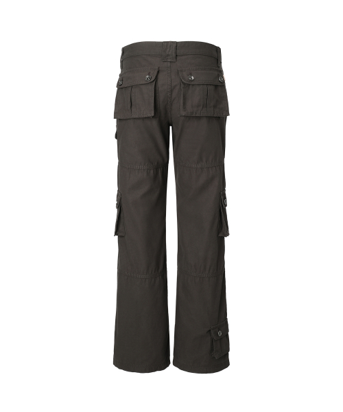 MULTI POCKET CARGO PT DEEP BROWN